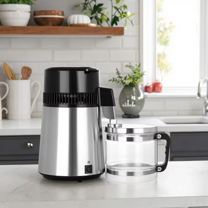 Household glass jug electric 4L stainless steel distiller