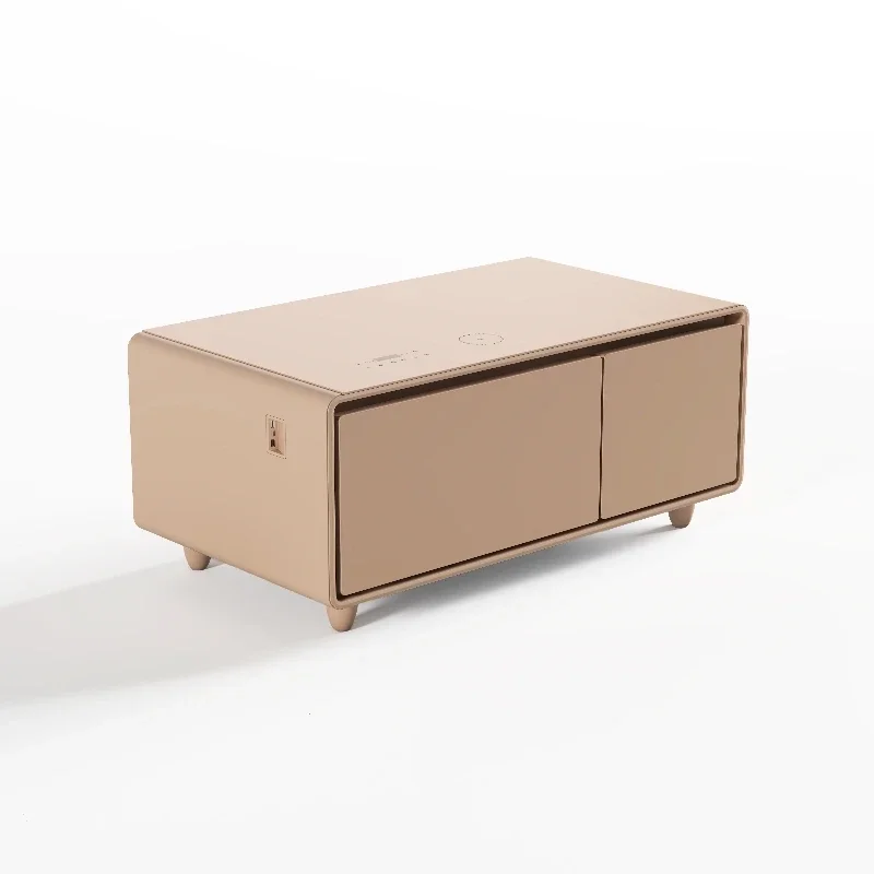 

90L Colored Smart Furniture Multifunctional Wireless Usb Charger Refrigerator with 2 Refrigerated Drawers Smart Coffee Table