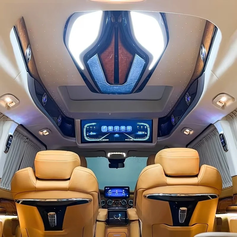 Hiace Commuter Interior LED Lights with Speaker for Van MPV-Luxury Customized Color & PP Material Car Interior Accessories