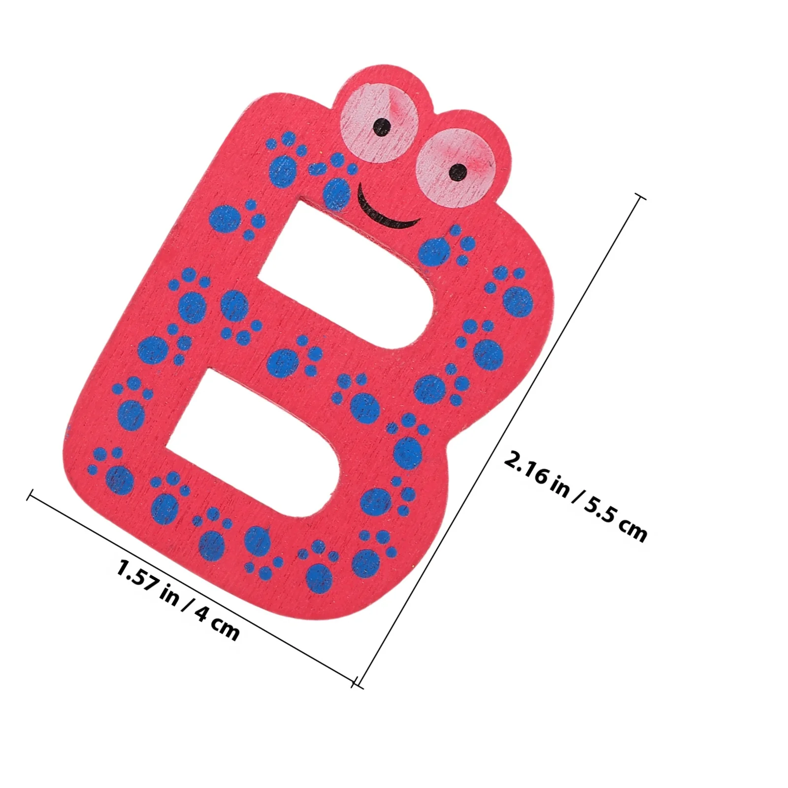 Imanes coloridos para nevera, letras magnéticas del alfabeto de madera, decoraciones para dibujos animados