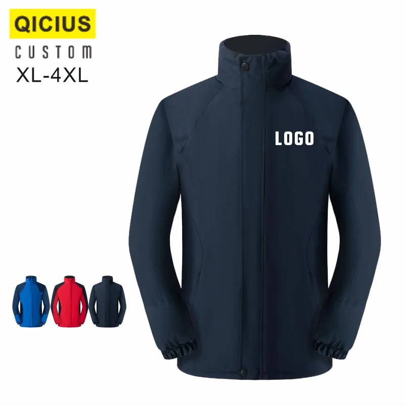 

Индивидуальный логотип команды с принтом изображения, повседневная теплая и легкая спортивная одежда с воротником-стойкой, мужская куртка, новое модное пальто