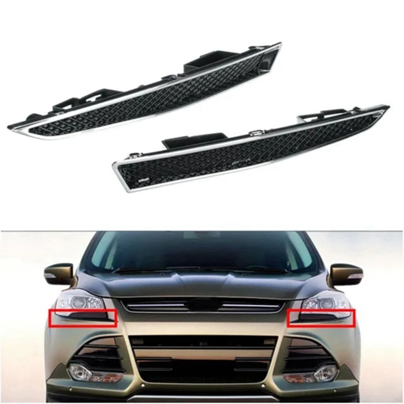 Auto Headlight Trim Strip Headlight Lower Trim Strip DV45-8228-AA DV45-8229-AA For Ford Escape Spare Parts Accessories