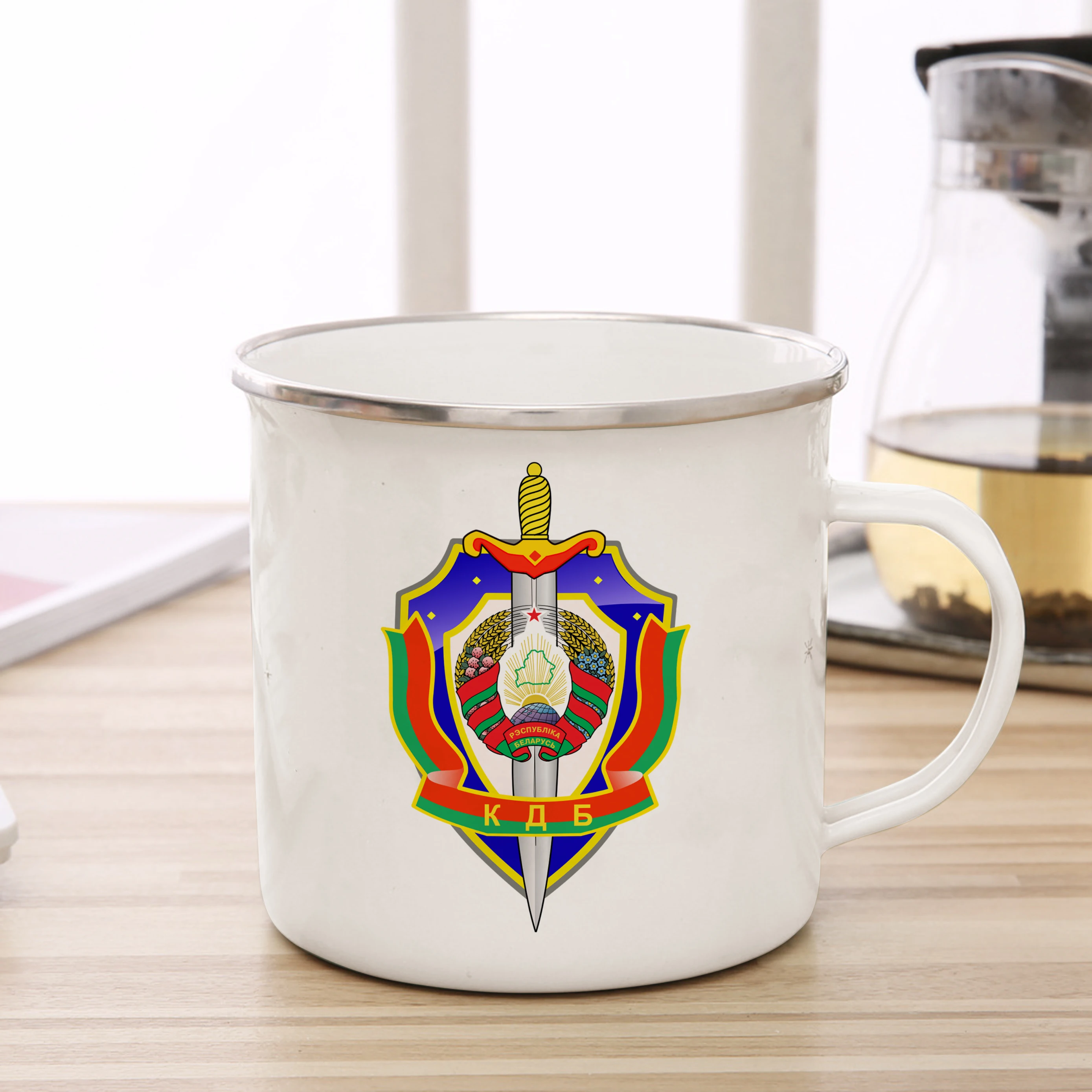 FSB روسيا خدمة الأمن الفيدرالي المينا كوب KGB لجنة الأمن الدولة 11oz القهوة القدح مروحة كوب تذكارية