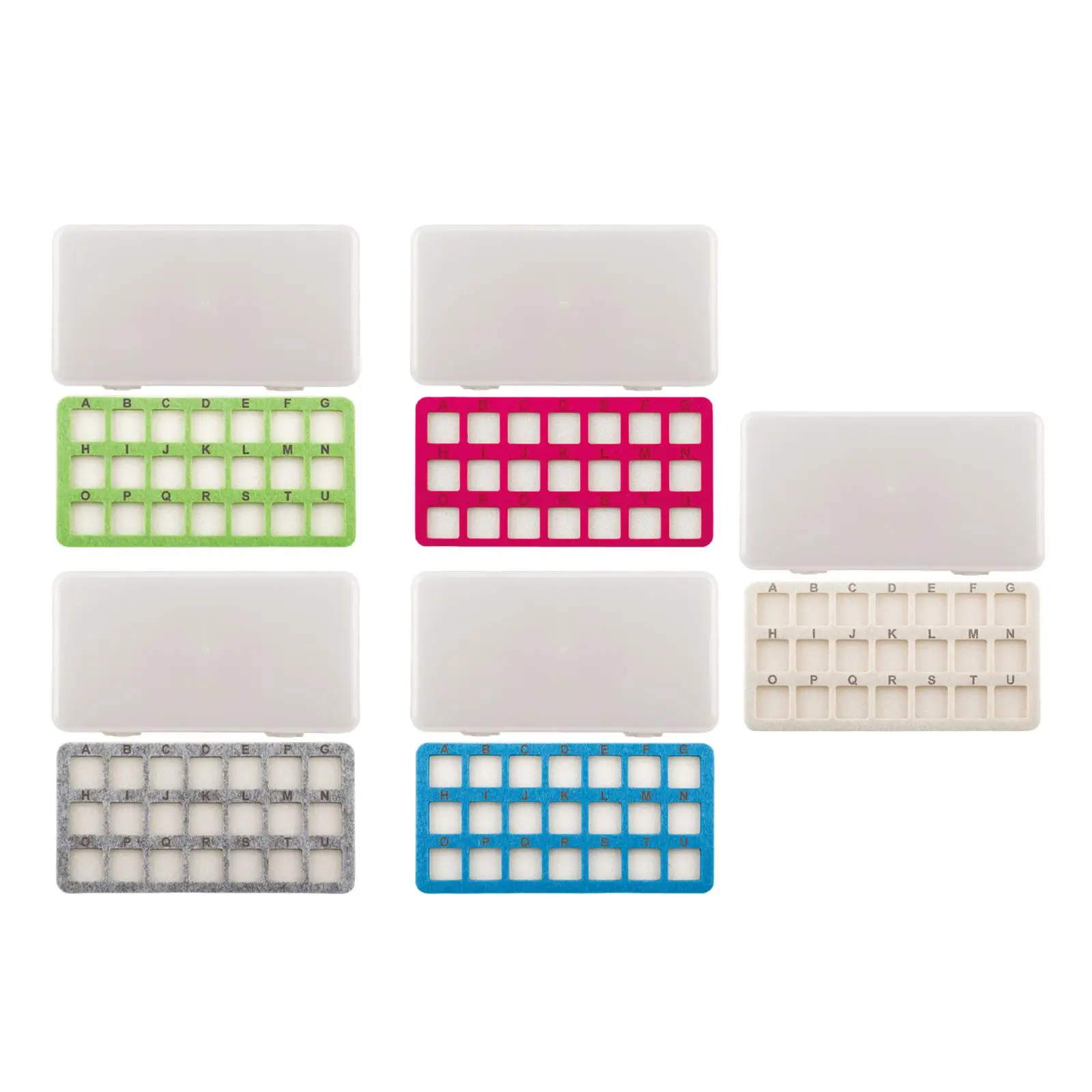 

Коврик для хранения бусин с 21 ячейкой и коробкой для ювелирных изделий, фурнитуры, поделок и шармов