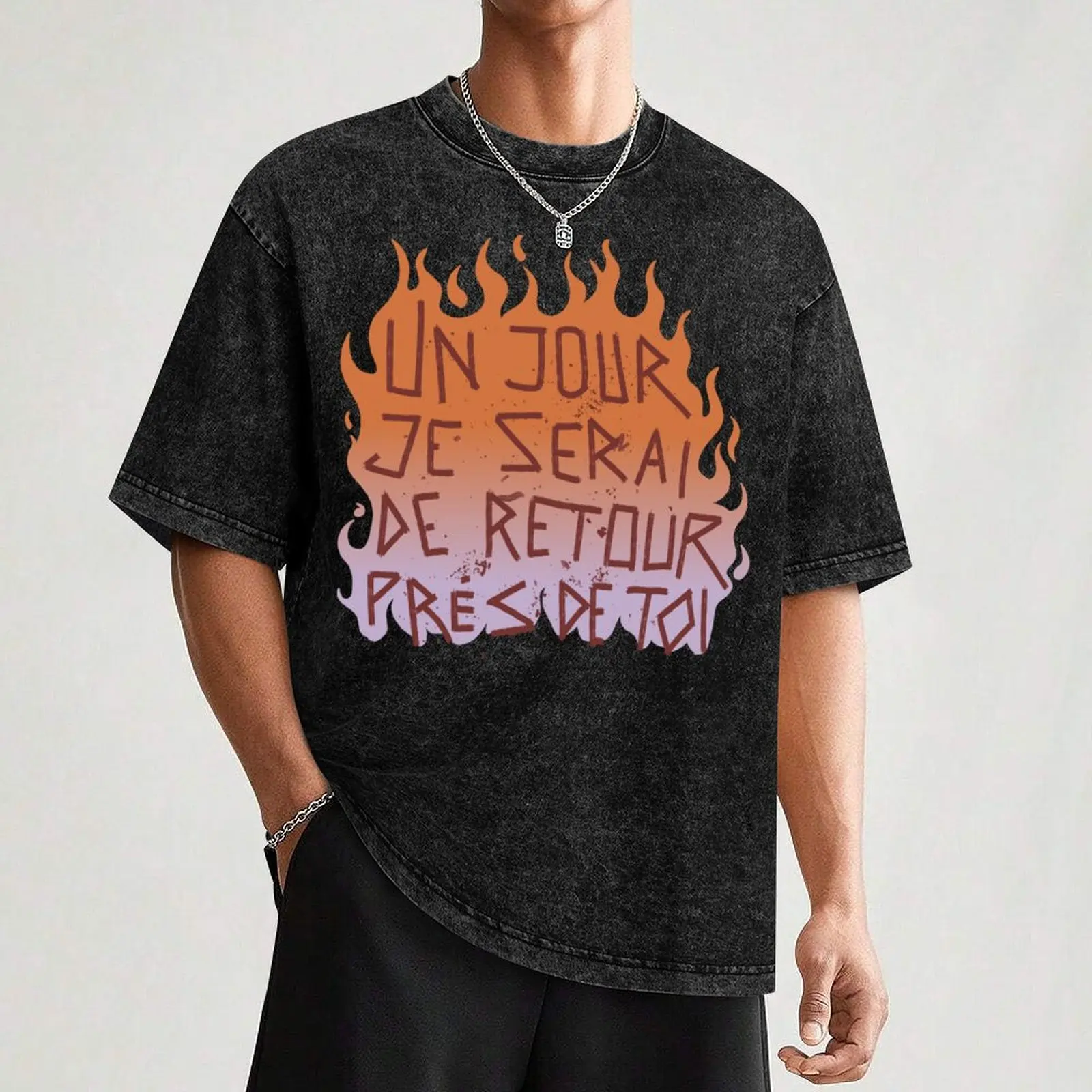 Disco Elysium Un jour je serai... inscription T-Shirt customizeds korean fashion plain essential t shirt clothing for men