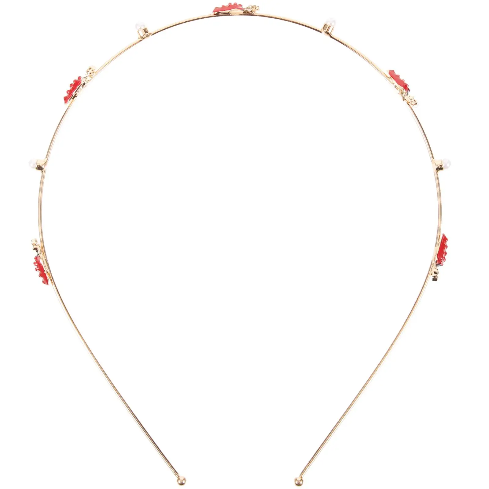 

Strawberry Headband Birthday Party Pearl Headbands Vintage Hair Accessories Delicate Alloy (iron) Lovely Stretchable