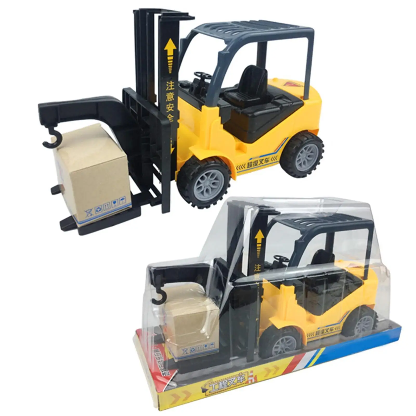 Forklift Truck Toy Engineering Car Toy, Educational Warehouse Truck Vehicle Model, Realistic for Boy, Kids, Birthday Gift