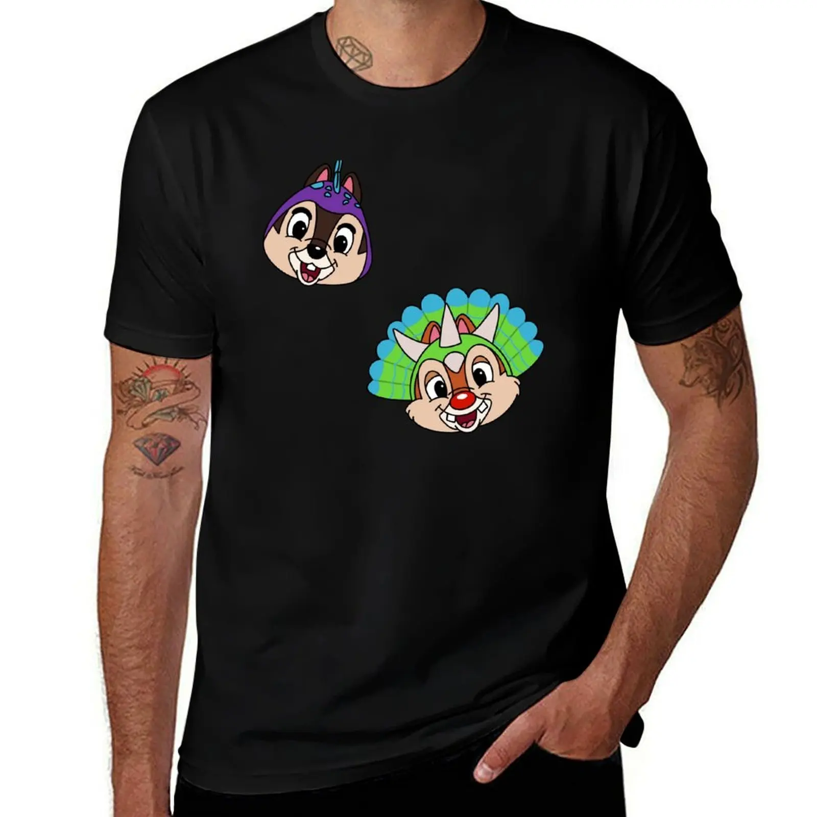 Chipmunk-O-Saurus T-Shirt Outdoor Work Short Sleeve Top T-Shirt