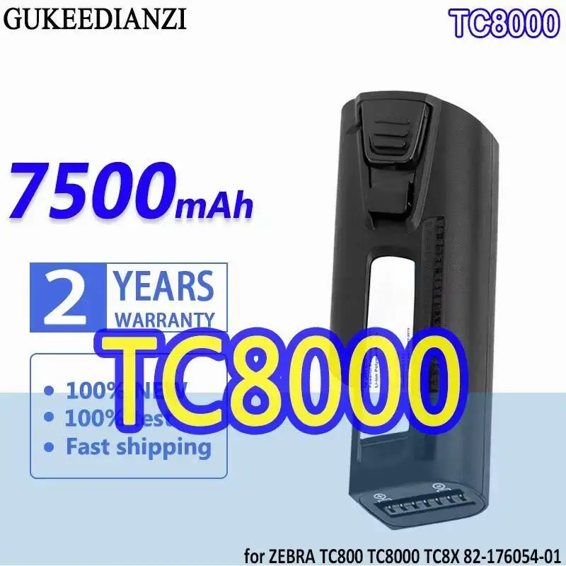 

For Zebra TC800 TC8X 82-176054-01 Mobile Data Terminal Battery 7500Mah TC8000 Long Lasting