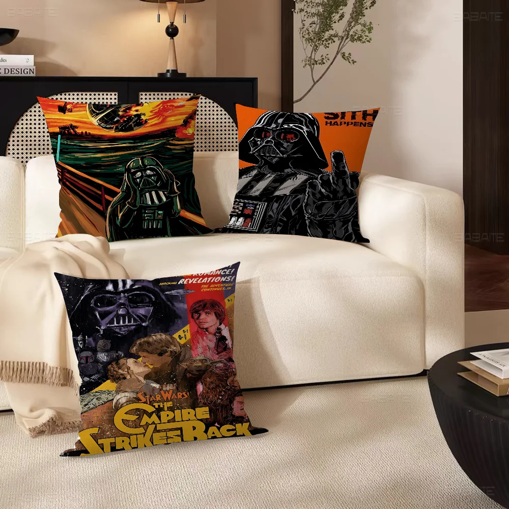 

S-Star W-Wars Cushion Cover Pillow Cover Decor Pillowcase Printed Cushion Case for Couch