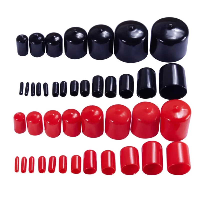 Rubber Hoses End Caps Silicone Plugs Sealing Cap 3mm 4mm 5mm 6mm 8mm 10mm 12MM Seals Screw Plastic Cover Stopper Head Sleeve Tip