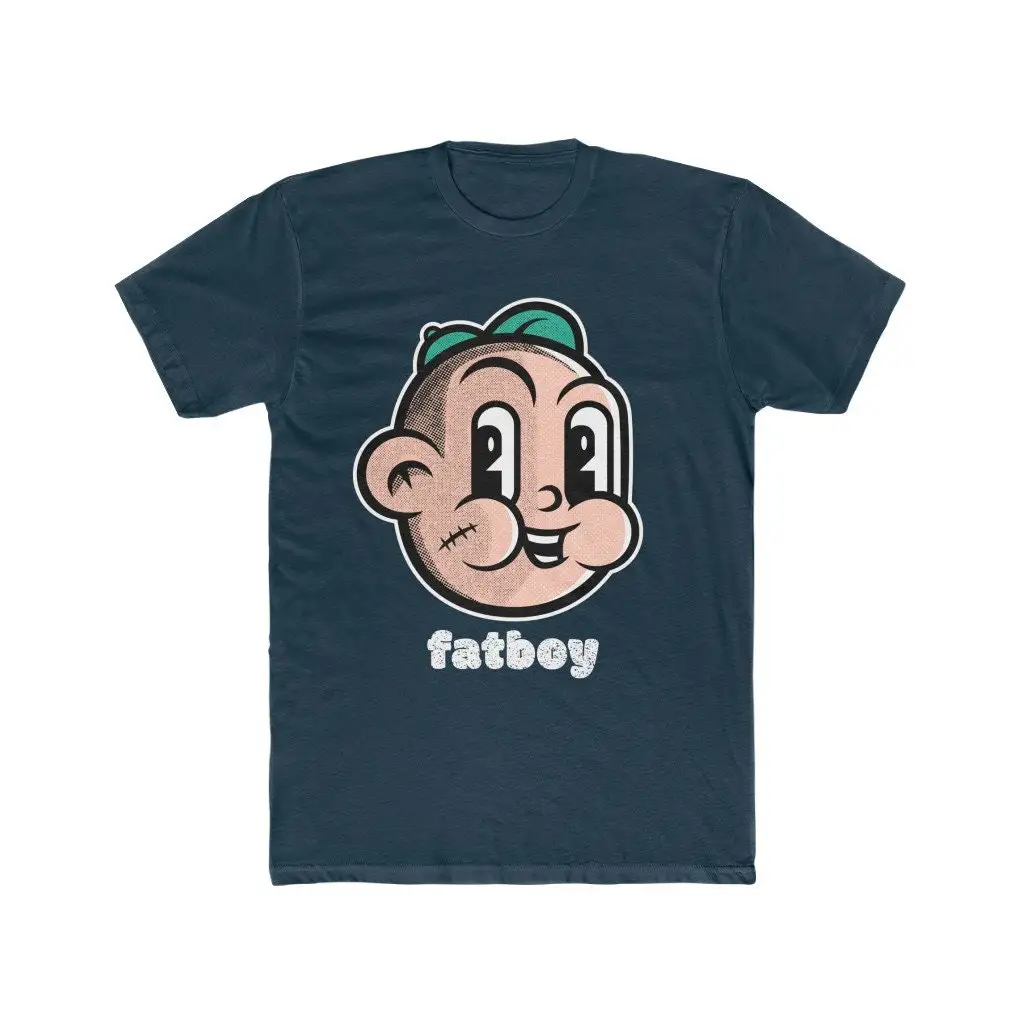 

Мужская хлопковая футболка с экипажем Fatboy Foodie Food