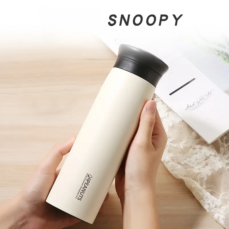 

Snoopy Anime Thermos Cup Drinking Water Tea Cups High-end Business Gift Cups Men and Women Portable Tea Separation Cup