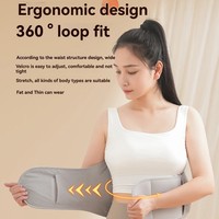 YCOC-Cordless Heating Pad With Massager 3 Heat& Timer 3 Vibration For Back Pain Relief Cramps Lumbar Support Belt