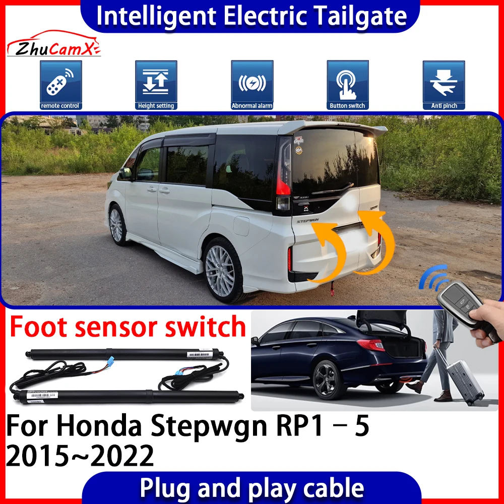 ZhuCamX Car Automatic Lifting kit Opening Trunk Intelligent Electric Tail Gate Lift Tailgate for Honda Stepwgn RP1–5 2015~2022