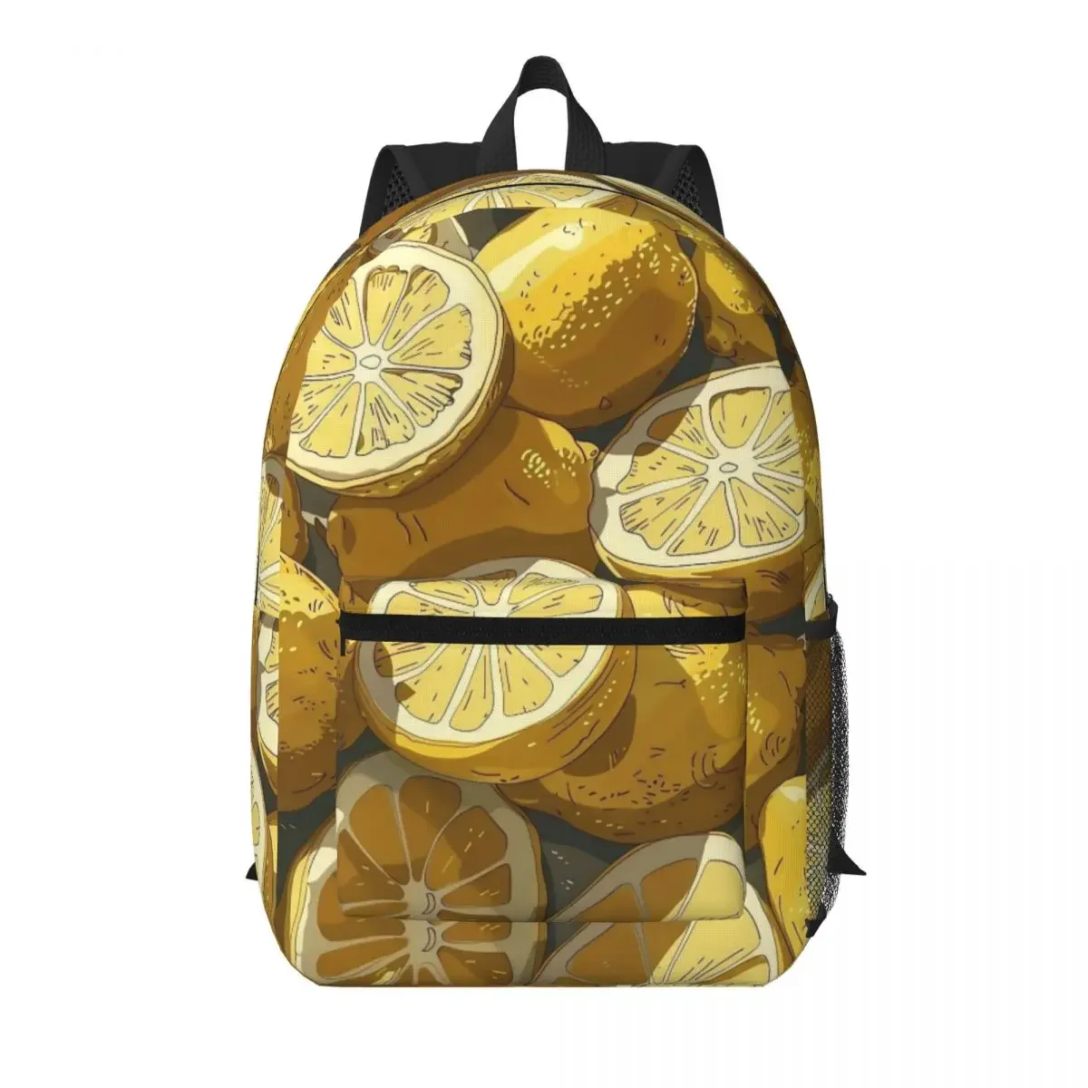 Playful Lemon Slices Student Backpack School Bag Hiking Travel Daypack for Men Women Bookbag Shoulder Bags