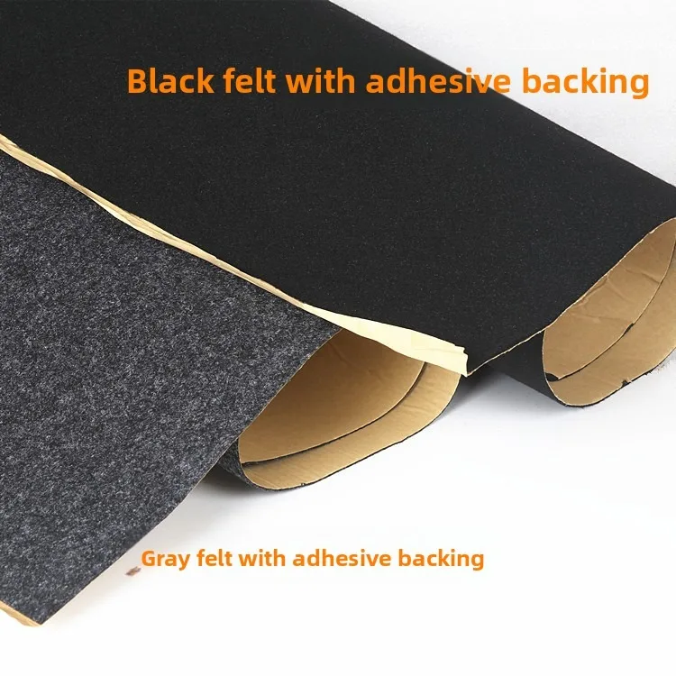 VYOPBC 2PCS luidspreker vilt zwart grijs subwoofer tapijt doek doosvoering stof
