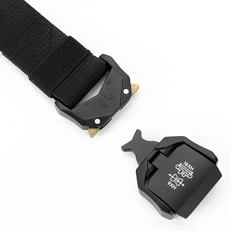 New Tactical Belt Buckle Quick Release Elastic Belt Casual Tooling Training Belt Men\'s Trousers Belt