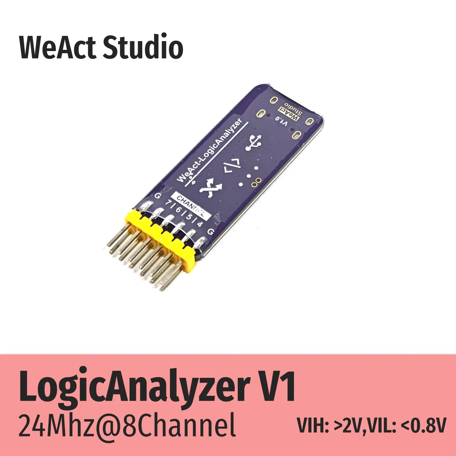 USB Logic Analyzer 24MHz 8 Channel FPGA Debugging Open Source