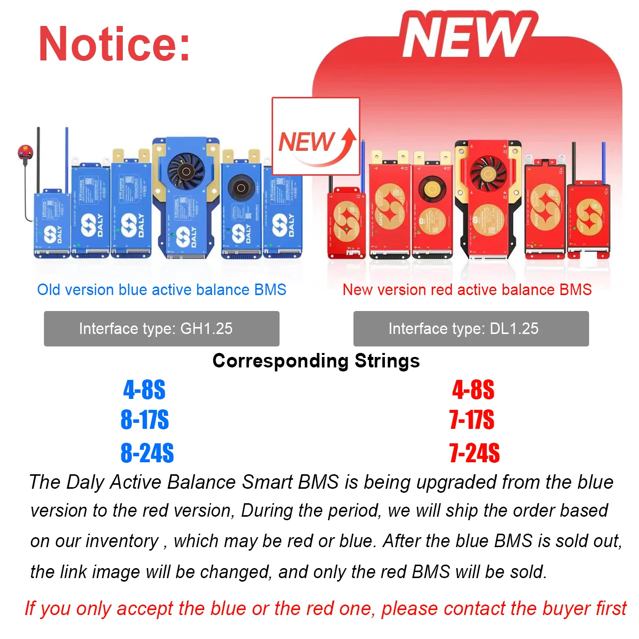 Daly Active Balance Smart BMS 12V 24V 36V 48V 60V 72V BT APP 40A 60A 100A UART RS485 4-8S 8-17S 8-24S NMC LFP LTO Special Offer