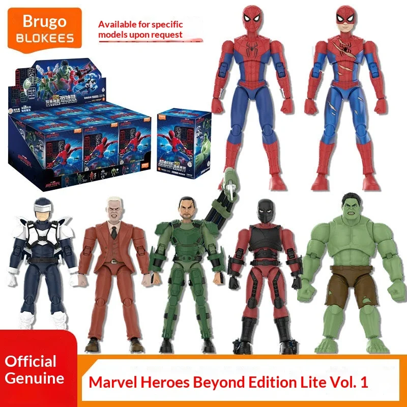 Blokees Marvel Spider Man Brand New Day Champion Series Lite Volume 1 Action Figure Building Model Kit For Collectors Hobbyists