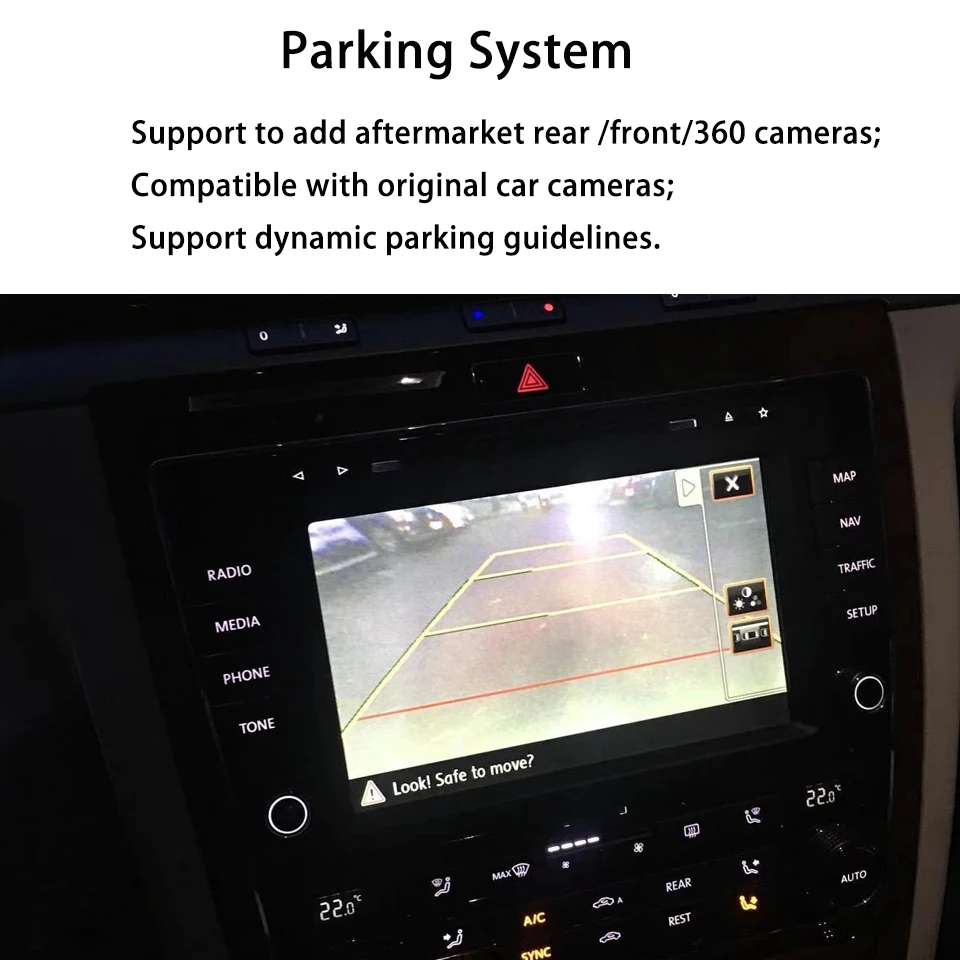 Wireless iPhone Apple CarPlay in RNS810 per Volkswagen Phaeton Android Auto Phone Mirroring Activator Unit