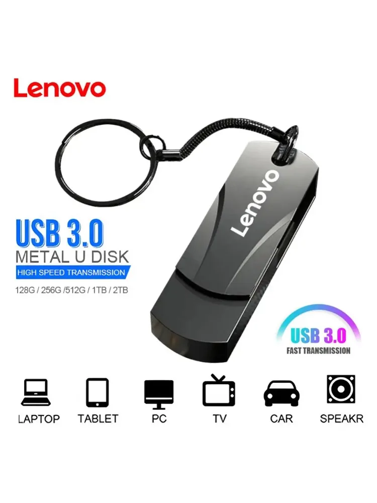 Lenovo originele metalen U-schijf hogesnelheidsbestandsoverdracht USB 3.0 16TB USB 8TB waterdichte mechanische harde schijf met ultragrote capaciteit