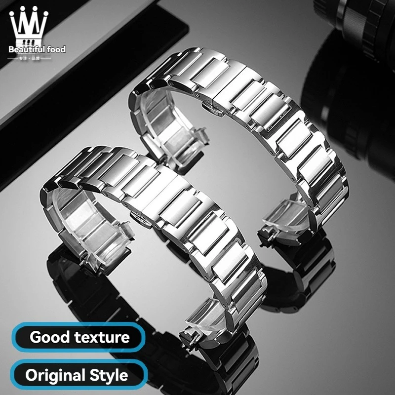 For Piaget Polo series steel strap G0A41002/G0A44001 arc stainless steel watch strap for men, stainless steel watch chain 21mm