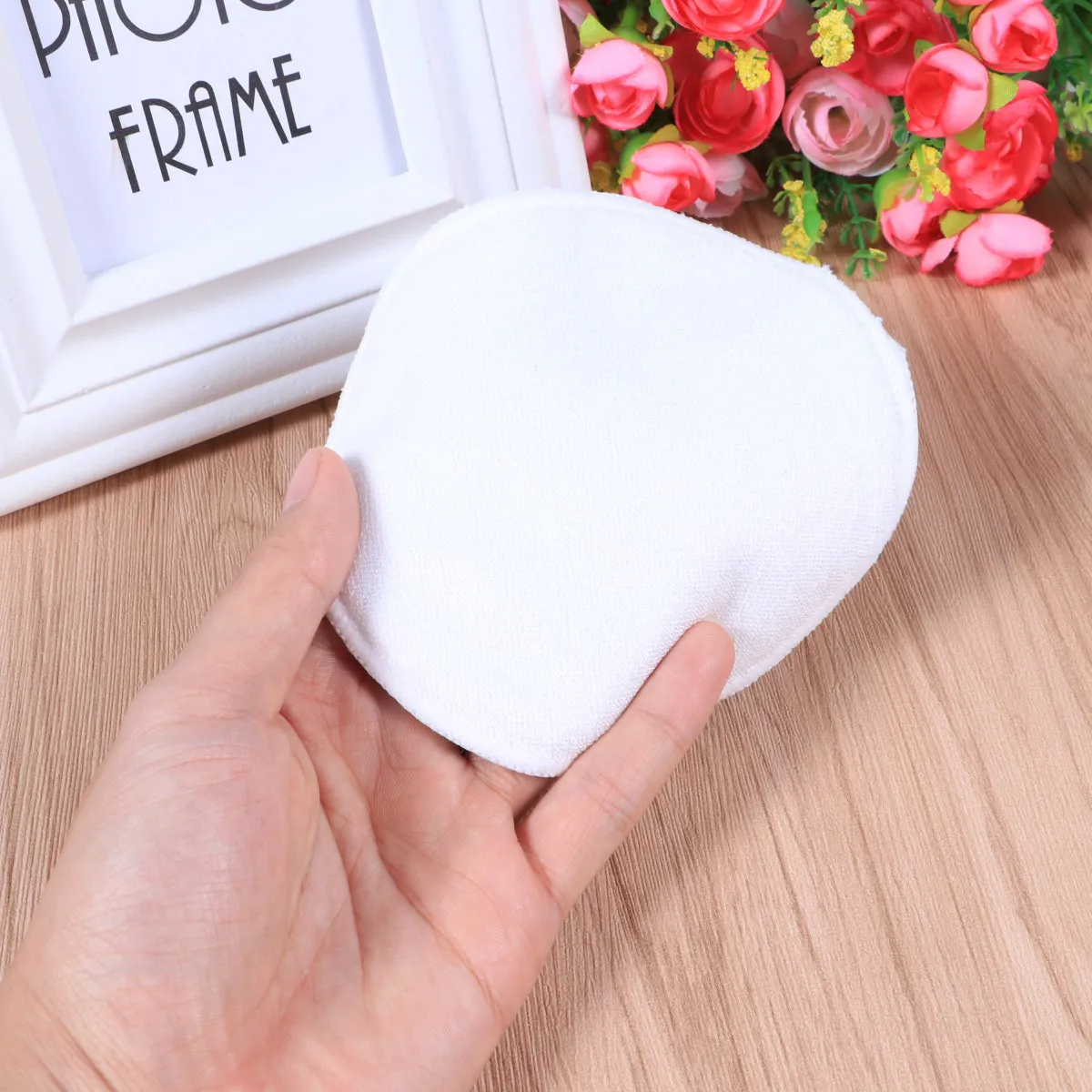 10Pcs Makeup Remover Pads Bamboo Fiber Reusable Facial Skin Care Wash Cloth Pads Black Gentle Deep Cleansing Remover Tool