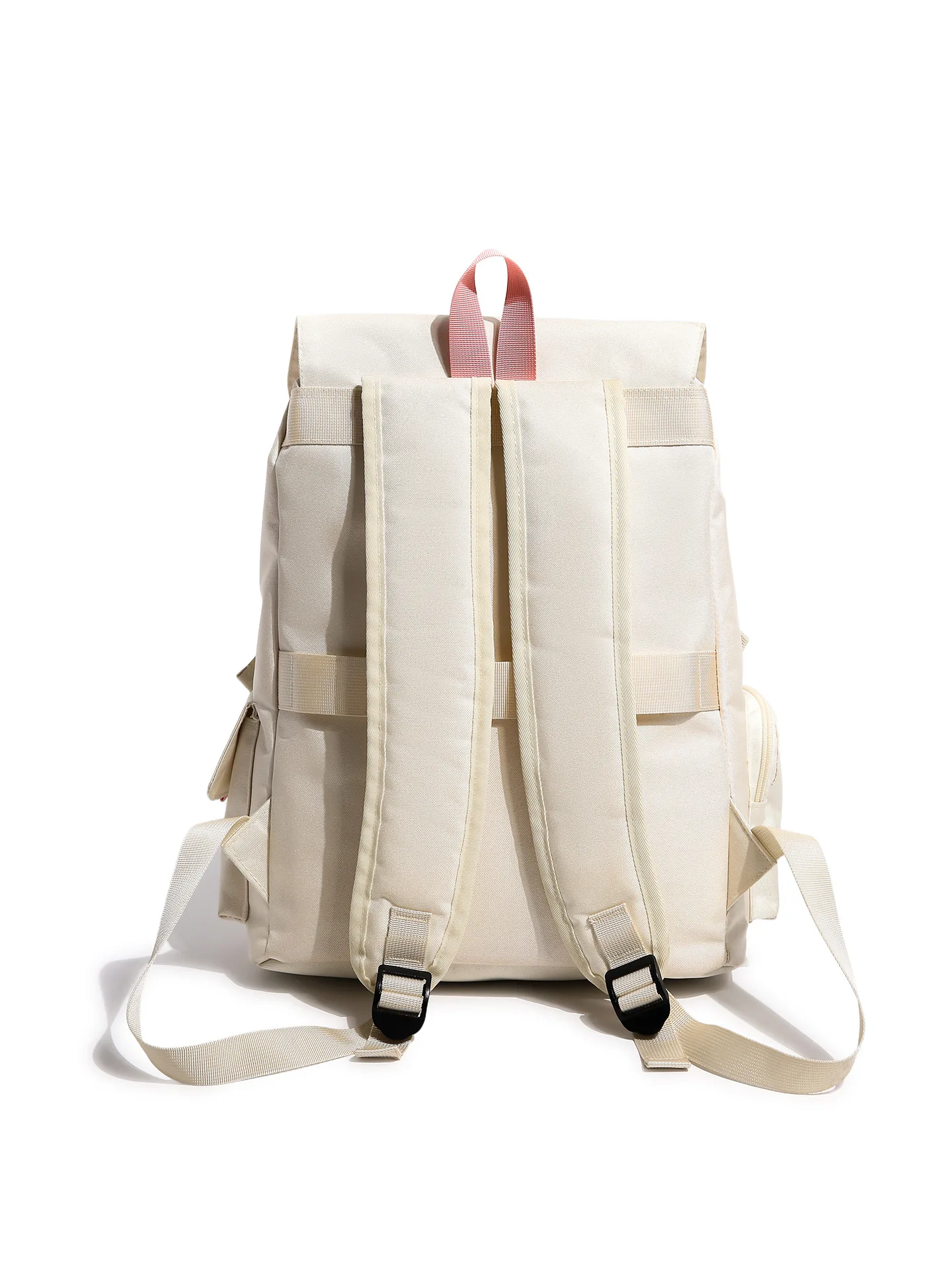 Women Lightweight Flip Drawstring Backpack Casual Large Capacity Travel School Outdoor Sports Daypack Shoulder Bag