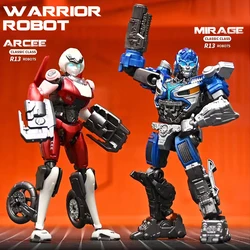 MOC Movie Warrior MIRAGE ARCEE Anime Figures Model Transformation Robot DIY Action Figure With Weapons Toy for Children Boy Gift