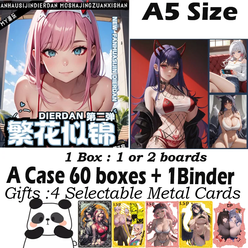 

Новая коллекционная карта формата А5, цветущие цветы 2, хобби, игра Waifu, настольные игрушки, альбедо, кафка, складная карта, редкая карта, подарок