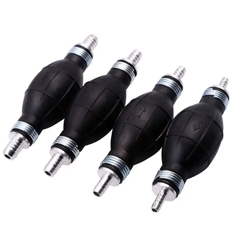 One Way Valve Universal High-Output Primer Bulb Assembly 6mm/8mm/10mm/12mm Aluminum Fuel Line Primer Bulb for Car Boat