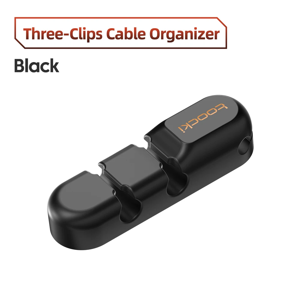 Toocki Kabel-Organizer, 3, 5, 7-Loch-Kabelaufwicklung, flexible Kabelmanagement-Clips für Kabelausrüstung, Kabelschutz für Ladegeräte