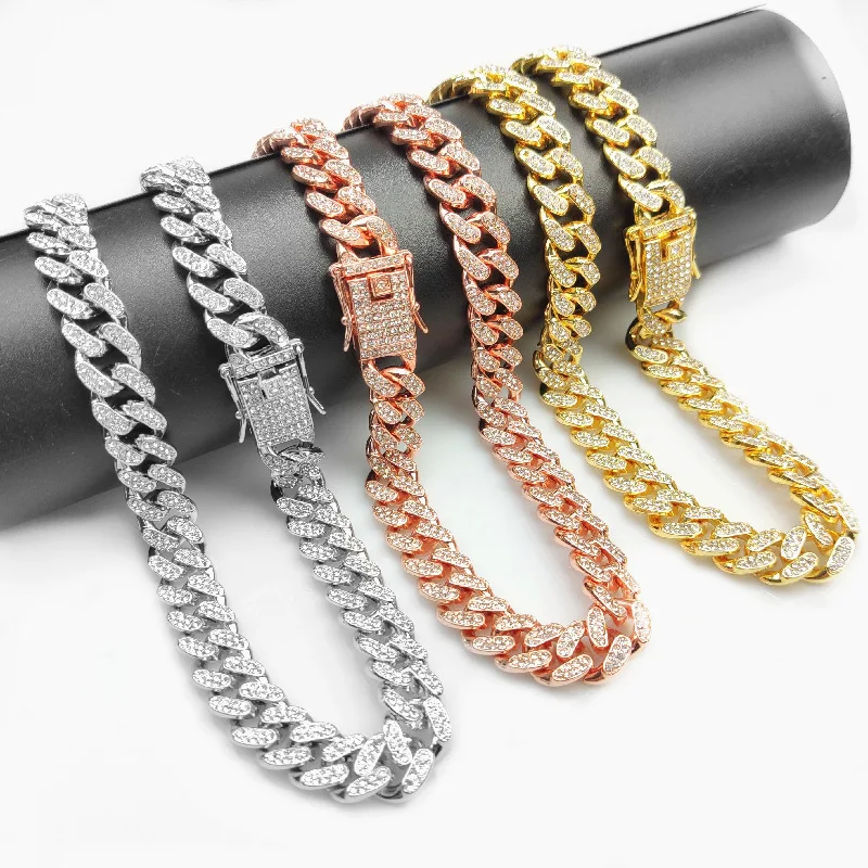 Collar de Lujo para Gatos con Eslabones Cubanos, Joyería con Pedrería, Cadena Dorada para Gatos, Accesorios para Disfraces de Boda y Fiesta de Graduación para Gatos y Cachorros