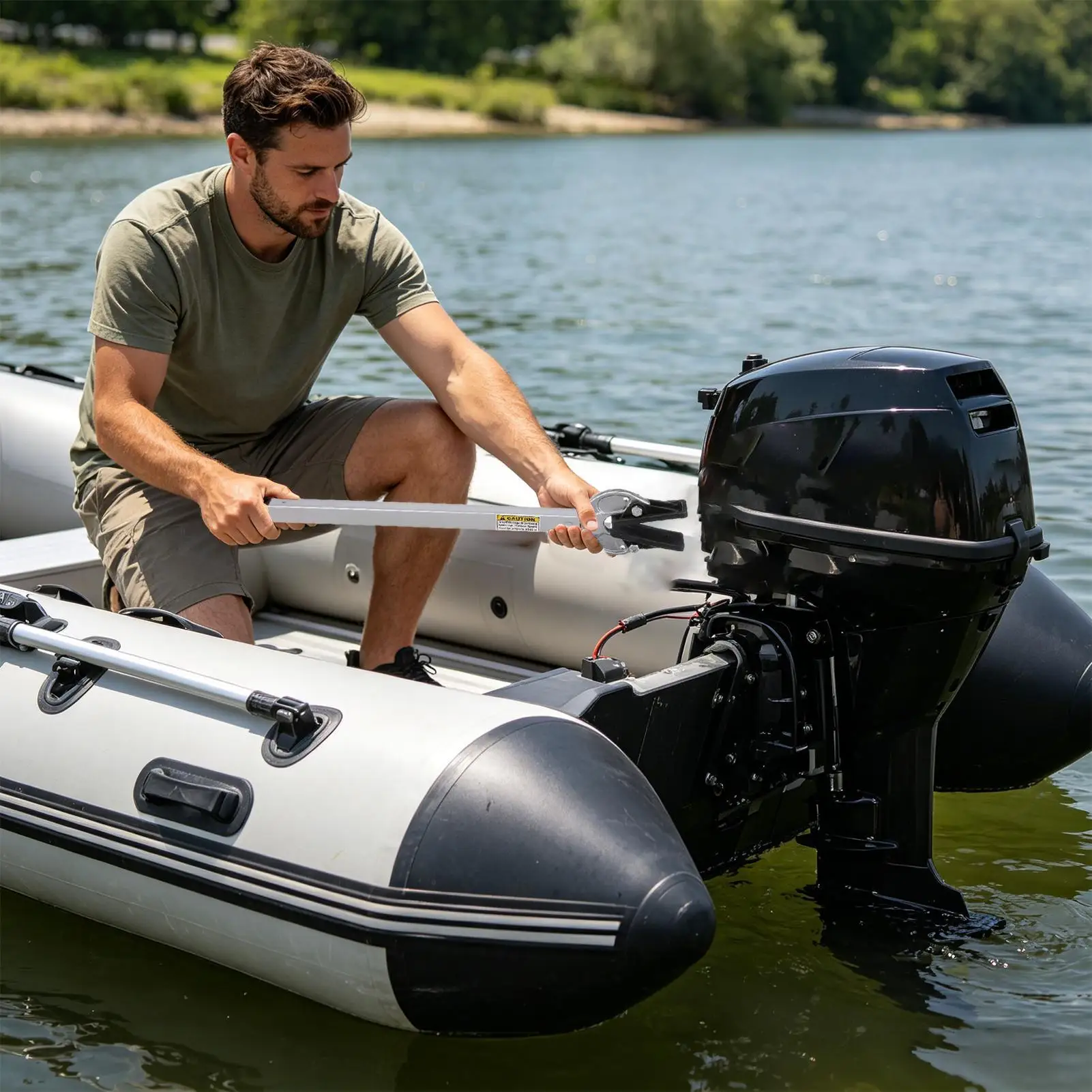 

Outboard Transom Saver Adjustable 23-35 Inch Shock Absorbing Outboard Bracket Transom Saver For Engine Roller Trailer Marine