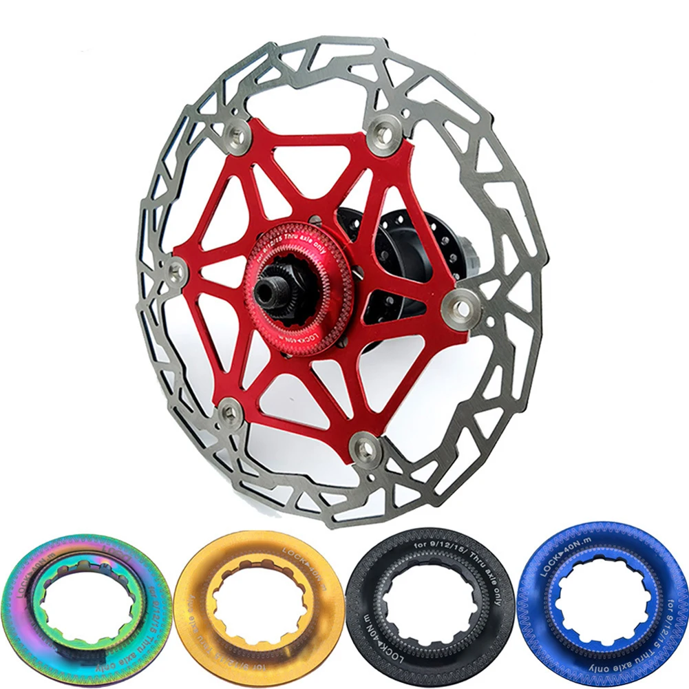 Fix Center Lock Disc Brake Bicycle Brake Aluminum Alloy Rings Bike Locking Rings High Strength Material Multicolour Options