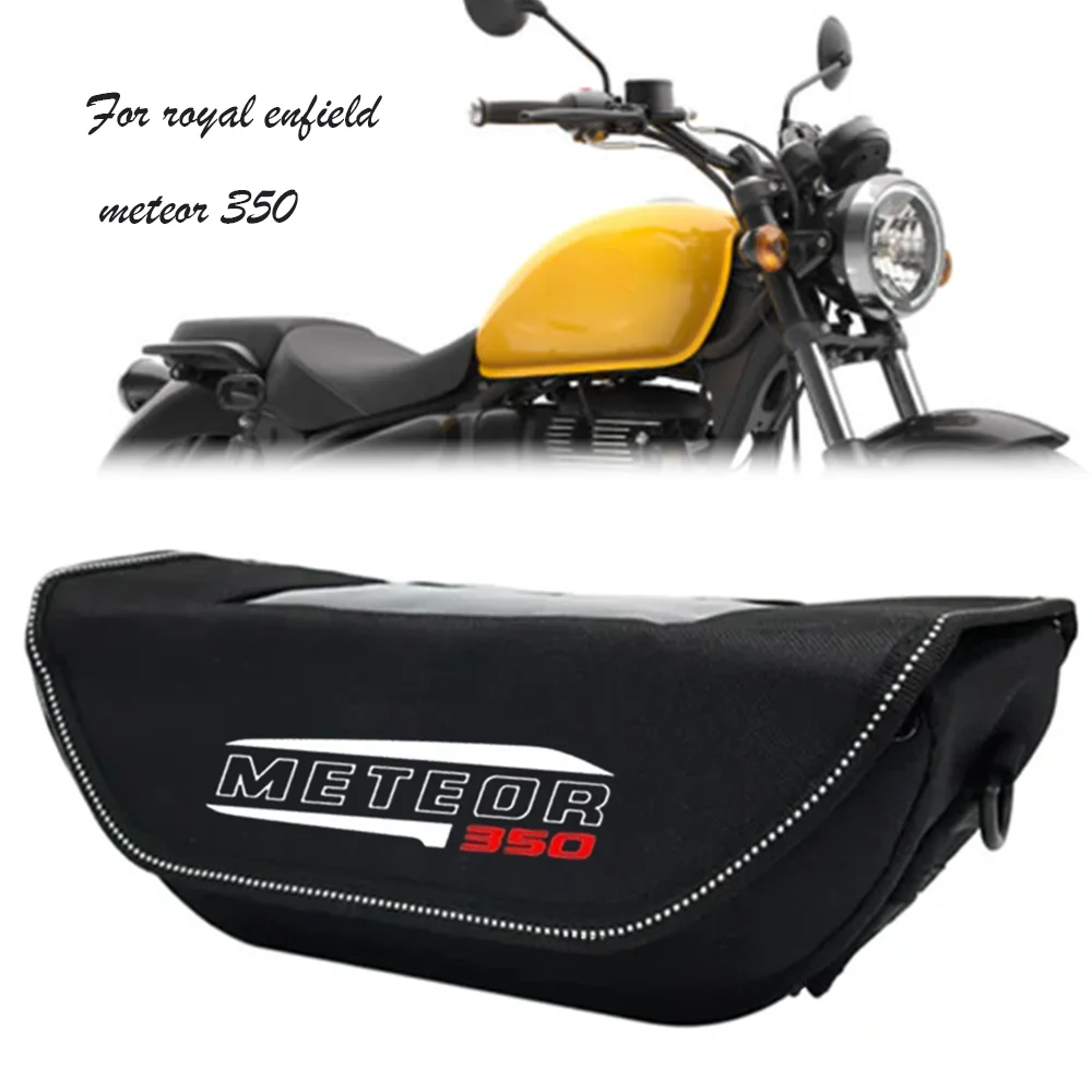 

For meteor 350 Motorcycle Waterproof And Dustproof Handlebar Storage Bag motorcycle handlebar travel bag