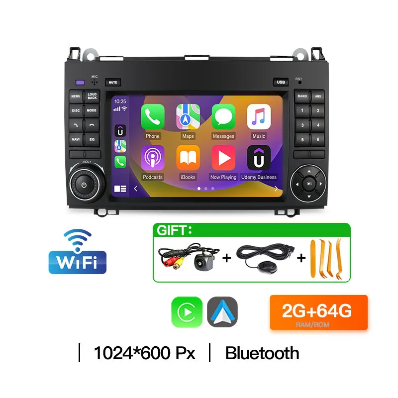 Carplay Video Player Autoradio Voor Mercedes Benz B200 B150 B170 A180 A160 W169 W245 GPS BT Autoradio Android 13 Auto Play Audio