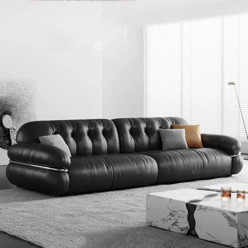 Lazy Black Modern Sofas Luxury Relax Style Puffs Living Room Sofa Recliner Choice Italiano Divano Soggiorno Home Furniture