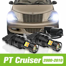 2pcs For Chrysler PT Cruiser 2000-2010 Dual Mode LED Turn Signal+Daytime Running Light DRL 2005 2006 2007 2008 2009 Accessories