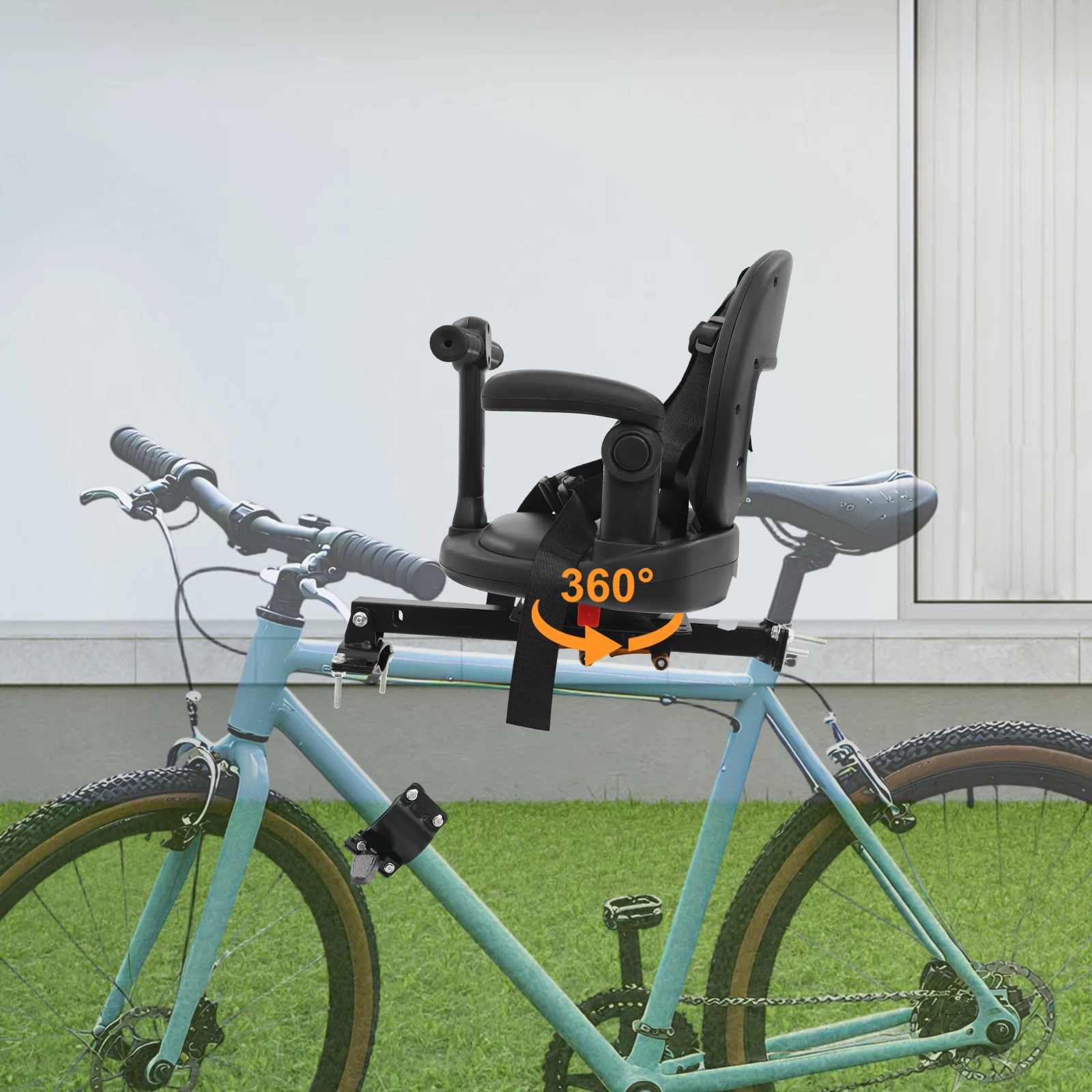 دراجة الطفل المقعد الأمامي حزام الأمان الدرابزين دراجة أطفال مقعد السلامة السرج دراجة هوائية جبلية السرج الملحقات 4 خيارات الألوان