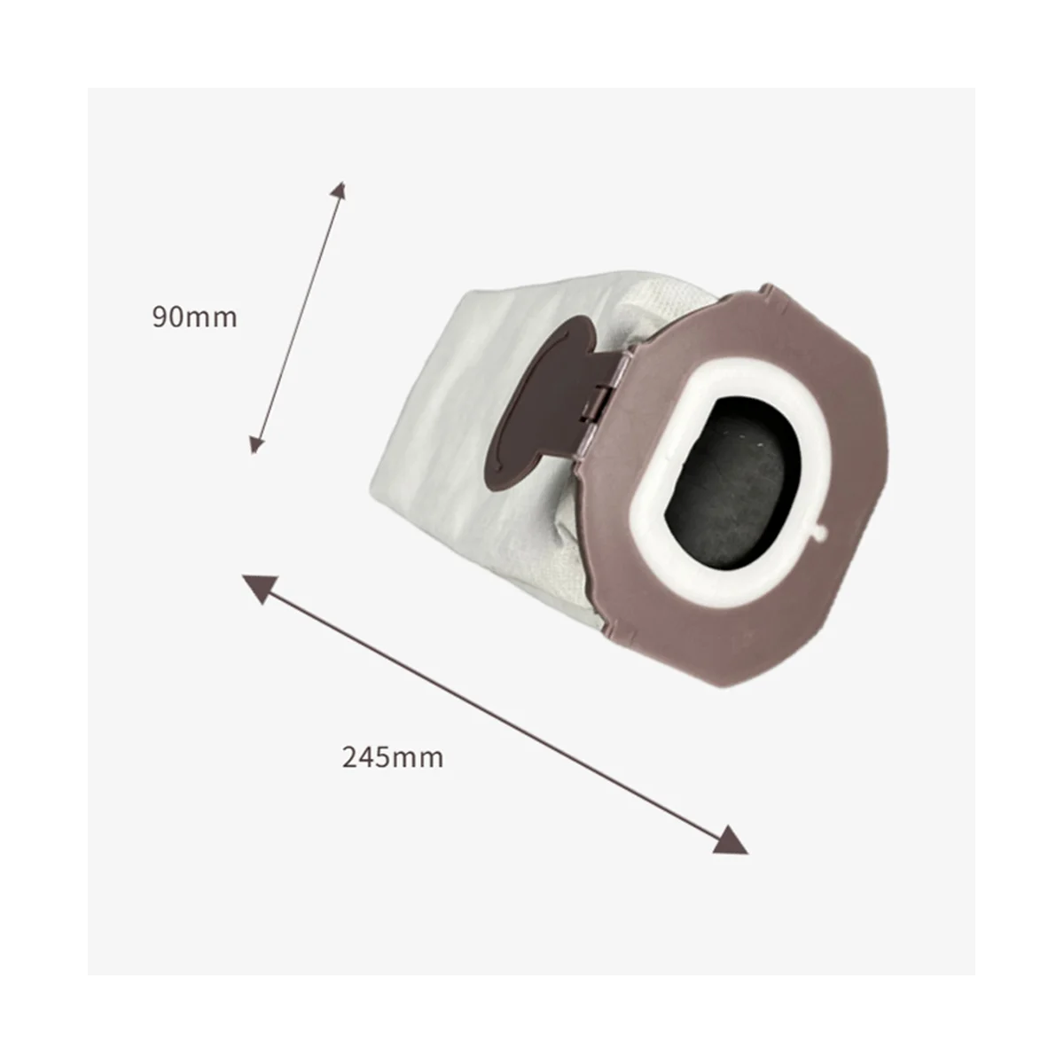 12 Pack ถุงสูญญากาศสําหรับ Kobold VK7 FP7 ถุงสูญญากาศถุงกรองเปลี่ยน
