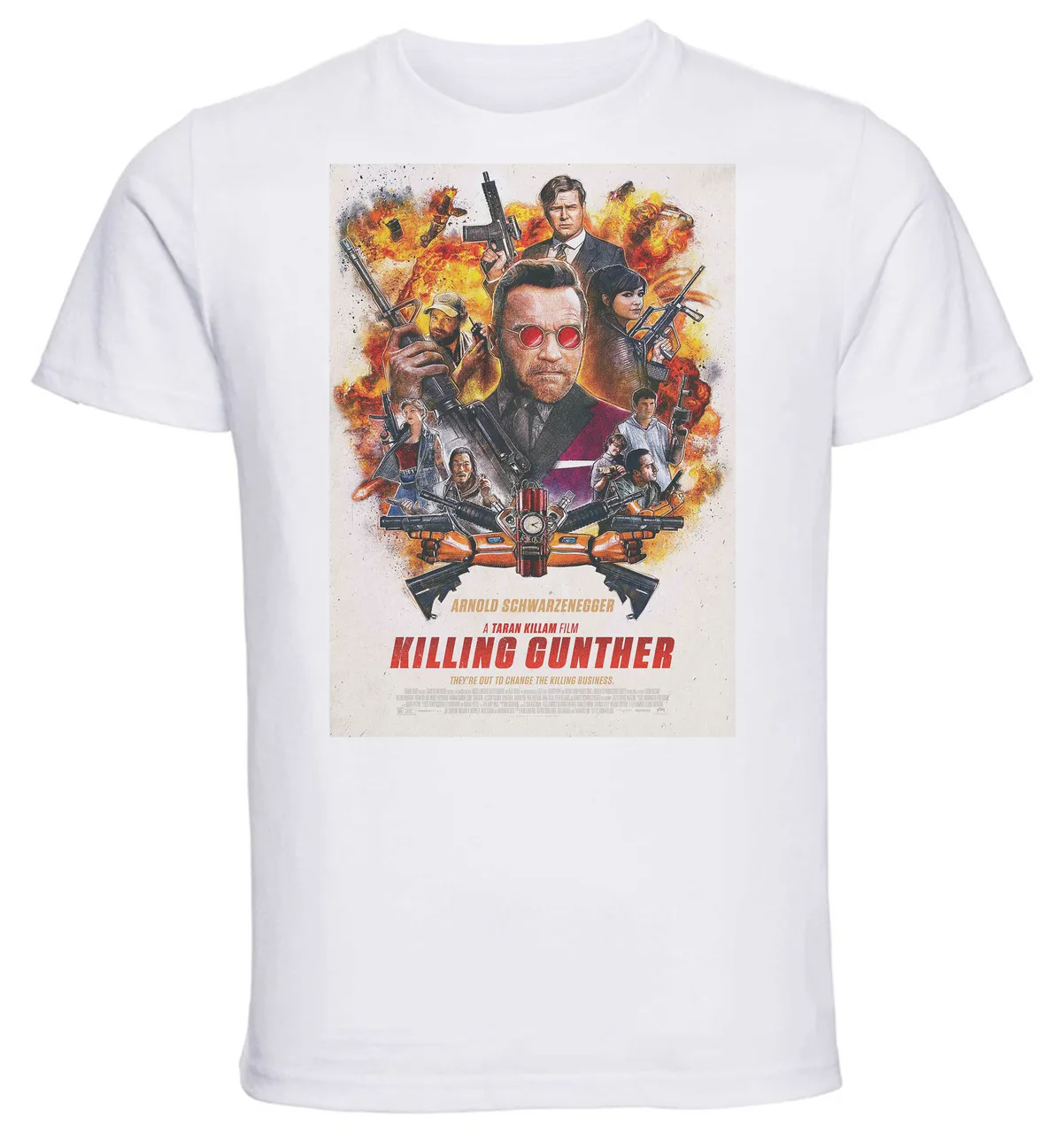 

T-shirt Unisex - White - Playbill Film - Killing Gunther