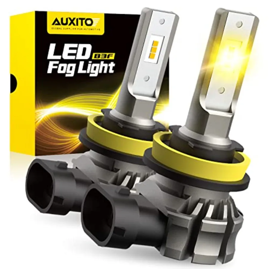 

H11/H8/H16 LED Fog Light Bulbs or DRL 6000 Lumens 3000K Amber Yellow Light 300% Brightness CSP LED Chips Fog Lamps Replacement