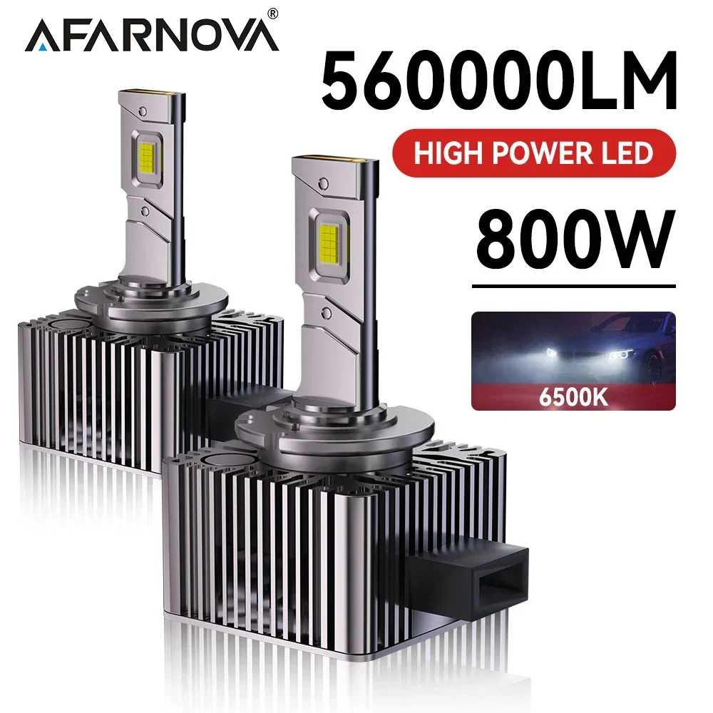 Afarnova 800W D1S Led Headlight D3S Canbus Bulbs 560000LM D4S D5S D2S Led Lights D4R D2R Car Lamp D Series Car Bulbs 6000K