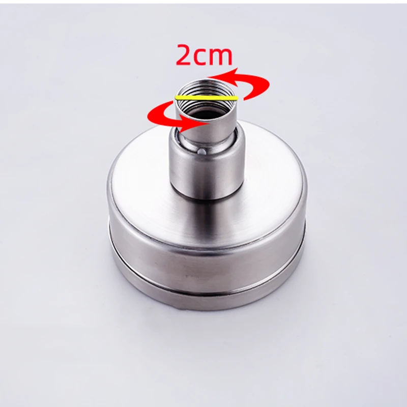 Small Shower Head steel brushed Combo Round High Pressure Spa Faucet Accessories Bathroom Massage Top Rainfall Bath Set