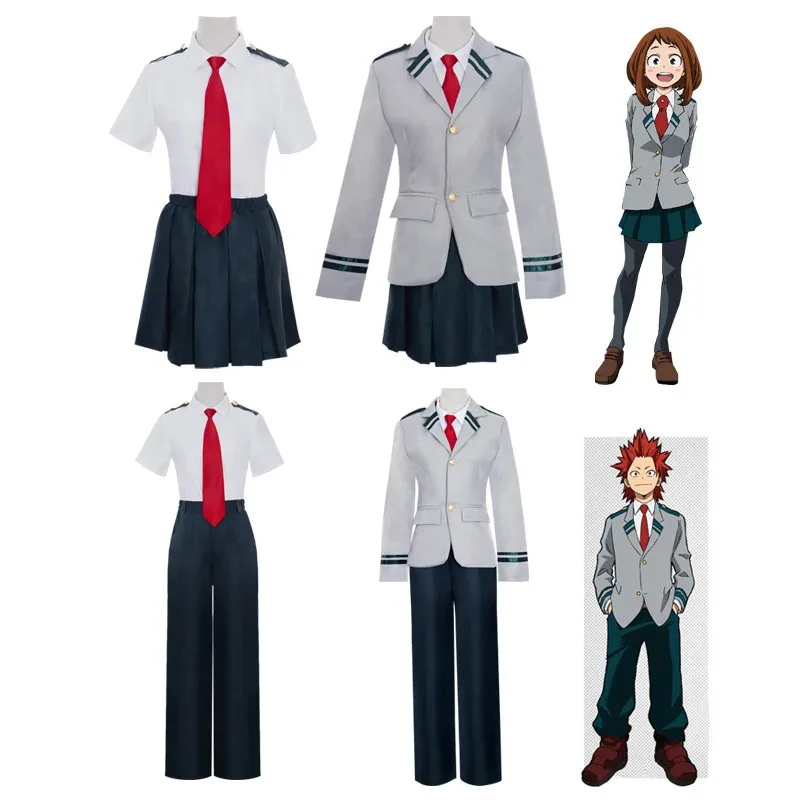 

Anime My Hero Academia Midoriya Izuku Cosplay Costume Todoroki Shoto School Uniform Set Wig Suit Unisex Halloween Role Play