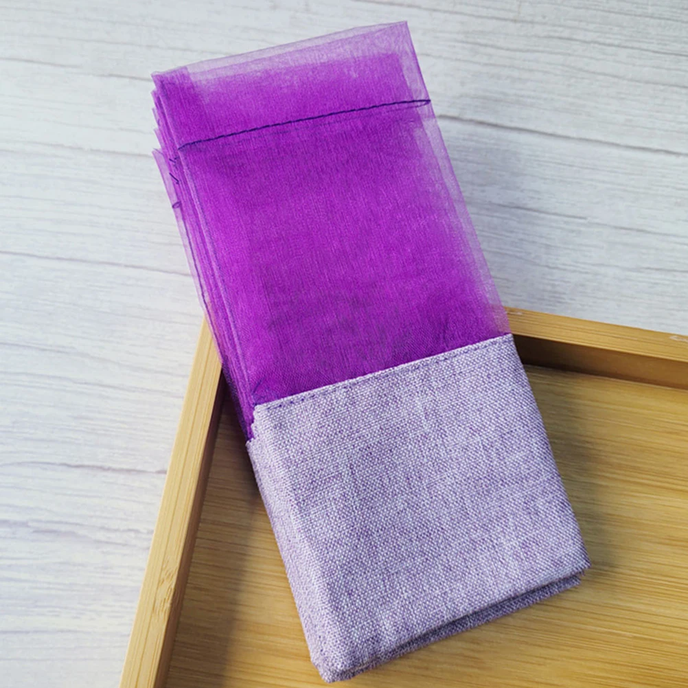 

20 Pcs Lavender Sachet Bags Empty Printing Fragrance Pouches Portable Decorative Linen Scented Closet Car Drawer