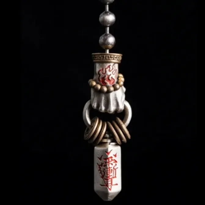 Taoist Ziwei Taboo Refiner Dao Yu Gradually Ordered Pendant Necklace Retro National Wind Neck Chain Clavicle Chain